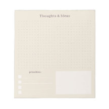 Beige minimalistische und einfache Gedanken & Idee