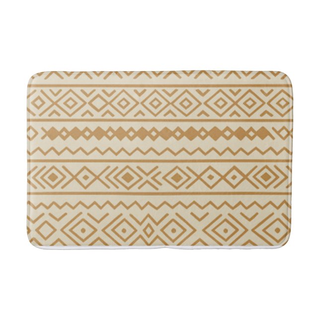 Beige Modern Boho Bath Mat Badematte (Vorderseite)