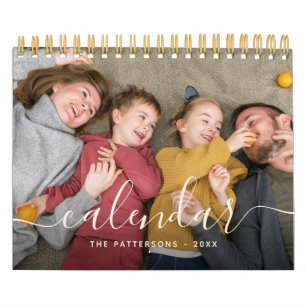 Beige   Modern Simple Minimalistisch Family Foto 2 Kalender