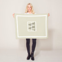 Beige Moderne Erstklassigkeit und Name Fleece Baby
