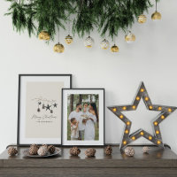 Beige moderne Skandale elegante Drehbuch Weihnacht