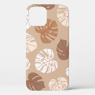 Beige Monstera-Blätter: Trendy, handGezeichnet Mus Case-Mate iPhone Hülle