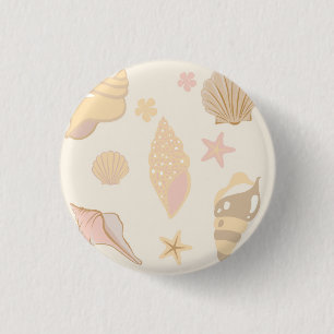 Beige Muschelmuster Button