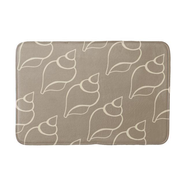 Beige Muscheln Bath Mat Badematte (Vorderseite)