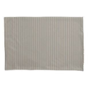 Beige Nadelstreifen Kissenbezug