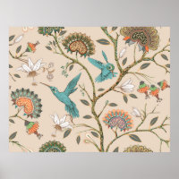 Beige nahtlose Muster mit stilisierten Blume und b