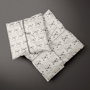 Beige natürliche moderne elegante Weihnachtszeit Seidenpapier