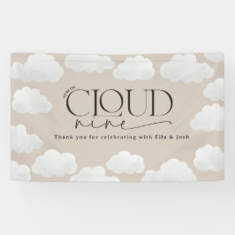 Beige natürliche Wolke neun Duschen moderne stilvo Banner