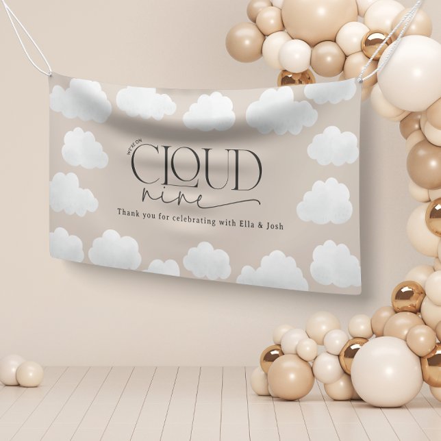 Beige natürliche Wolke neun Duschen moderne stilvo Banner (Von Creator hochgeladen)