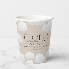 Beige natürliche Wolke neun Duschen moderne stilvo Pappbecher