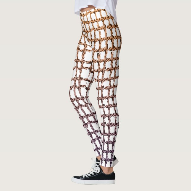 Beige Net-Leggings Leggings (Links)
