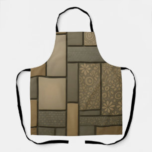 Beige neutrale Fliesen Mosaikmuster Schürze