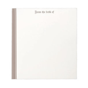Beige Notepad Notizblock