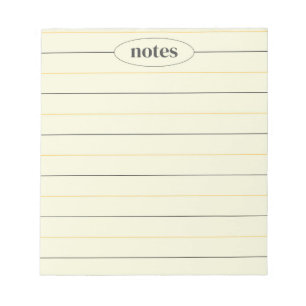 Beige Notes Schlichte & Moderne Korrespondenz Notizblock
