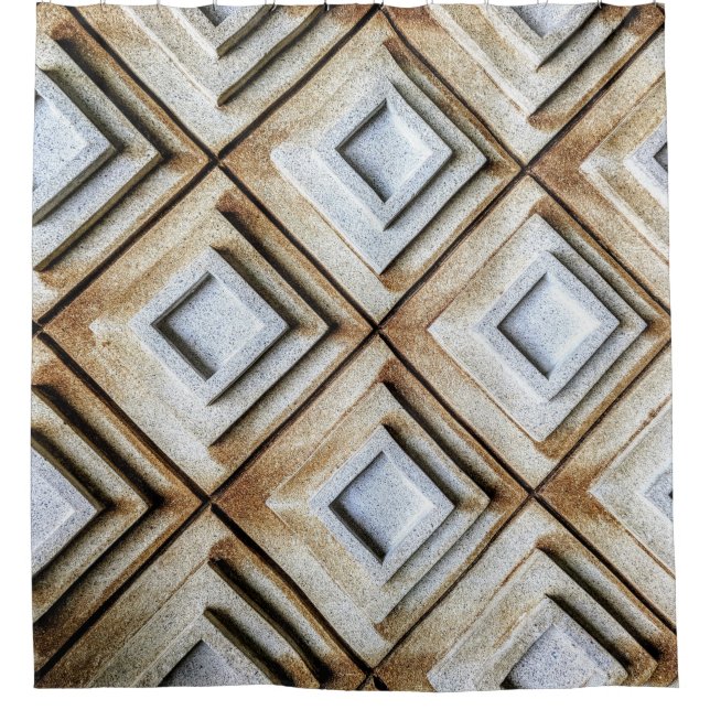 Beige Oberfläche Duschvorhang (Vorderseite)
