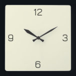 Beige (Off White) F5F5DC - Option zum Hinzufügen v Quadratische Wanduhr<br><div class="desc">Fügen Sie einen Namen, Initialen oder Text hinzu, oder behielt Sie die Farbe alleine. Farbkoordinaten mit anderen Elementen des Ladens basierend auf dem Namen und dem HEX-Code (sechsstellige Hex-Triole). Verwenden Sie diesen Code, um andere Elemente zu mischen, zu ergänzen und anzupassen, um diese zu ergänzen oder um anderen Auflistungen hinzuzufügen....</div>