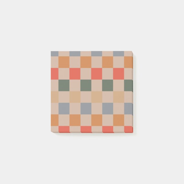 Beige orange braune, hintere Seite Post-it Klebezettel (Vorderseite)
