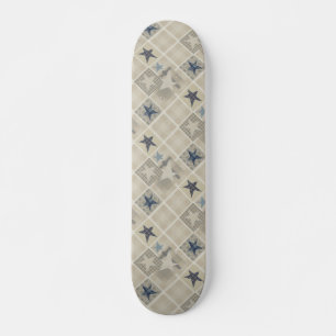 Beige-Patchwork Skateboard