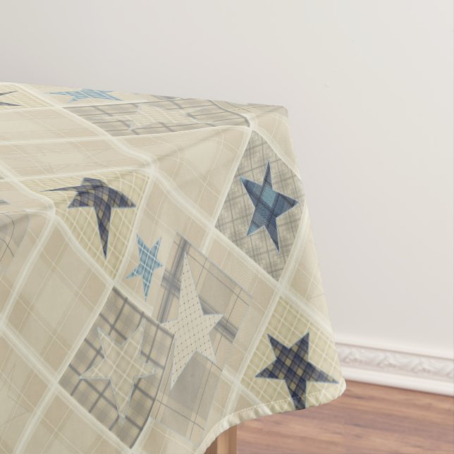 Beige-Patchwork Tischdecke (Beispiel)