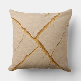 Beige plaster wall texture kissen