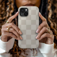 Beige Retro Karo