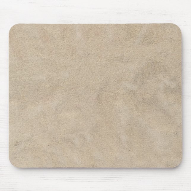 Beige Retro kundenspezifisches Veloursleder Mousepad (Vorne)