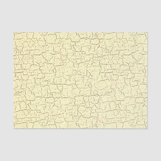 Beige Risseffekt-Decoupage  Seidenpapier (Vorderseite)