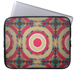 Beige, rosa und blaue Textur. Abstrakte Verzierung Laptopschutzhülle