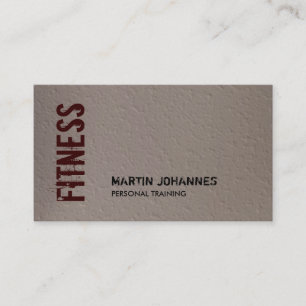 Beige rote Fitness Moderne Visitenkarte