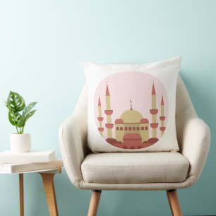 Beige-rote Moschee-Wurfkissen Kissen