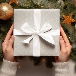 Beige-Schneeflocken-Weihnachtsverpackungspapier Geschenkpapier