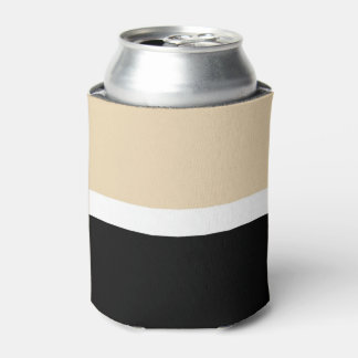 Beige Schwarz Abstrakter Streifen Dosenkühler