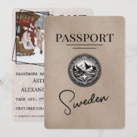 Beige Schweden Pass Save the Date