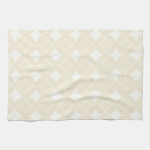 Beige Shippo-Muster Geschirrtuch