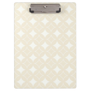 Beige Shippo-Muster Klemmbrett