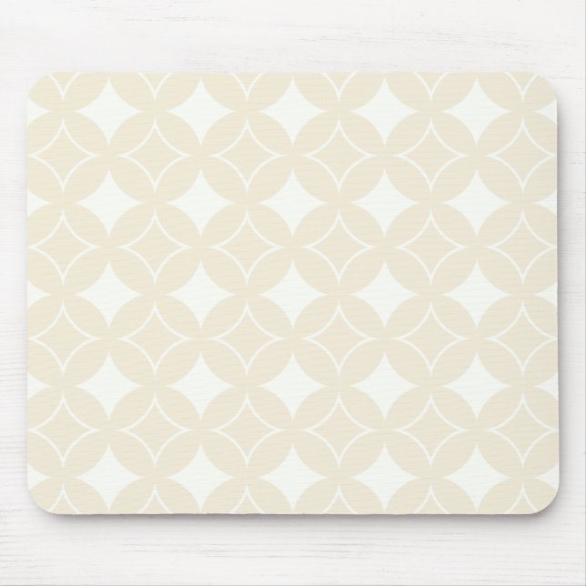 Beige Shippo-Muster Mousepad (Vorne)