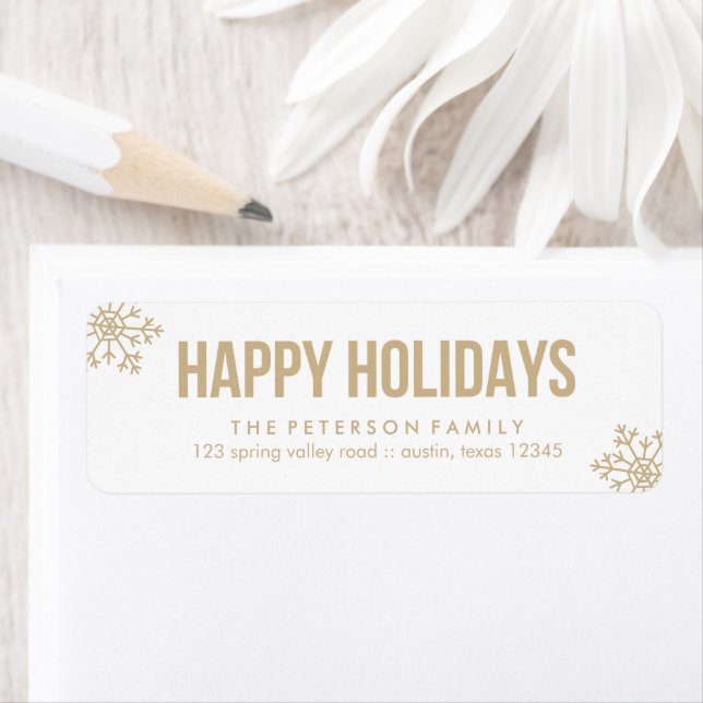 Beige Snowflake Holiday (Insitu)