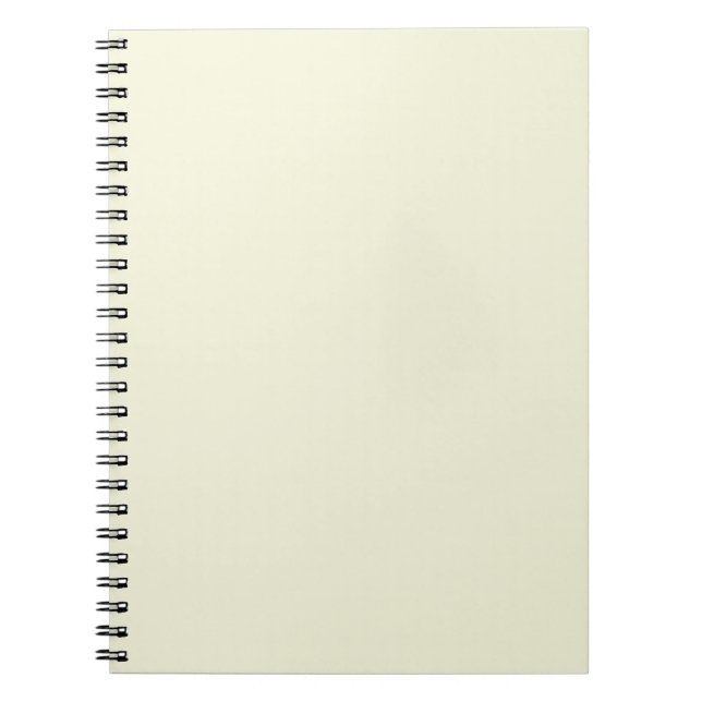 Beige Spiral Notebook Notizblock (Vorderseite)