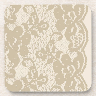 Beige Spitze Untersetzer