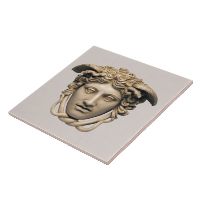 Beige Stein Medusa  Fliese (Seite)