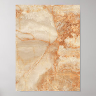 Beige Steinstruktur Poster