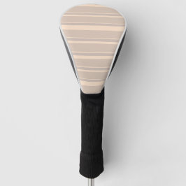 Beige Streifen Golf Headcover