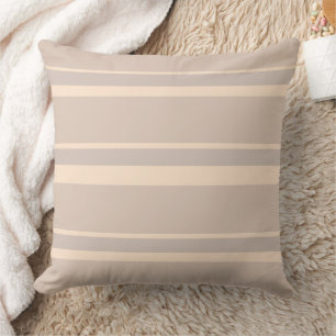 Beige Streifen Kissen