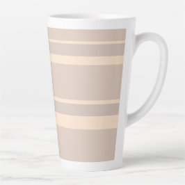 Beige Streifen Milchtasse