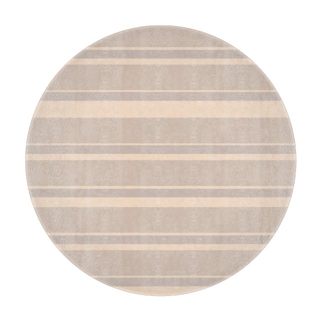 Beige Streifen Schneidebrett (Vorderseite)
