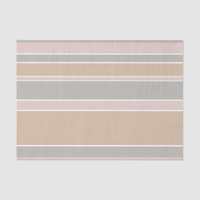 Beige Streifen Seidenpapier (Vorderseite)