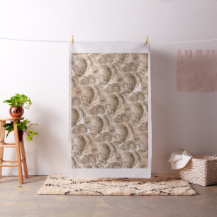Beige Swirl-Tapete. Korallenleaf Textile Stoff