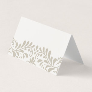 Beige Talavera Tile Fiesta Platzkarte Table Decor