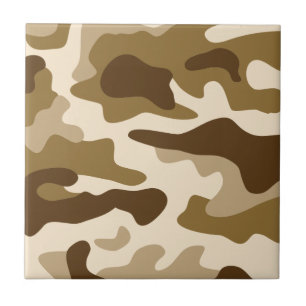 Beige Tarnmuster Fliese