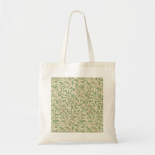 Beige Tasche mit mittelgroßen, grünen Blätter des